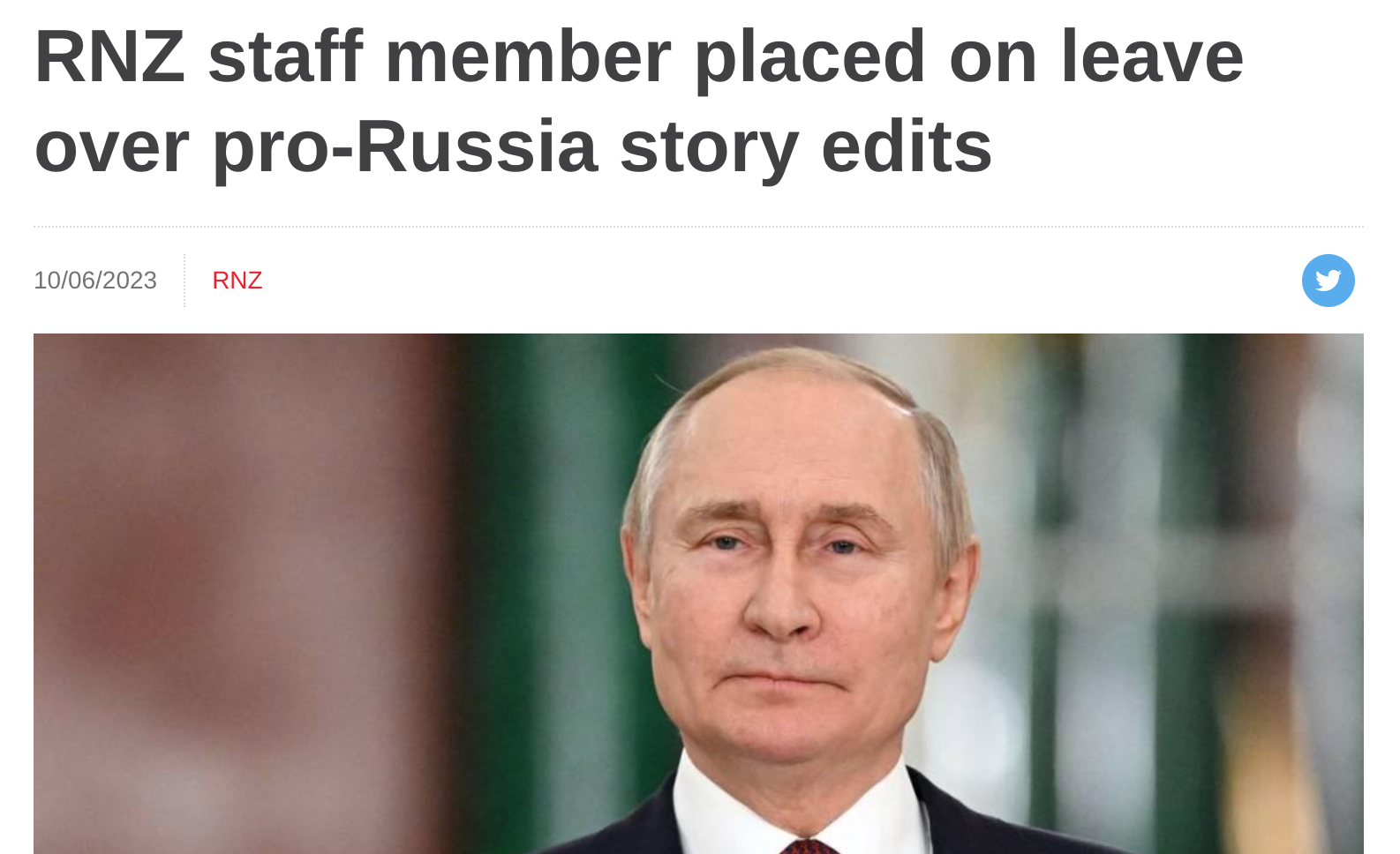 Embarrassing pearl clutching over RNZ Russiaedits The Looking Glass